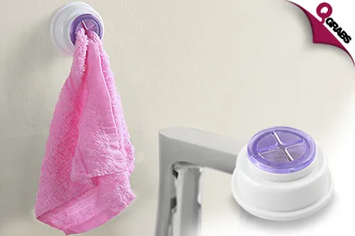 For QR25, Have Your Towels Close with a Set of 4 Funky Towel Holders - Perfect for Bathrooms & Kitchens! (QR50 Value)